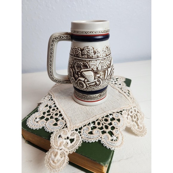 1982 Avon Collectible Stein Autos : Ford Bugatti MG Stanley Car Fathers Day Gift